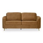 Arch 3 Seater Fabric Sofa- Rust Brown