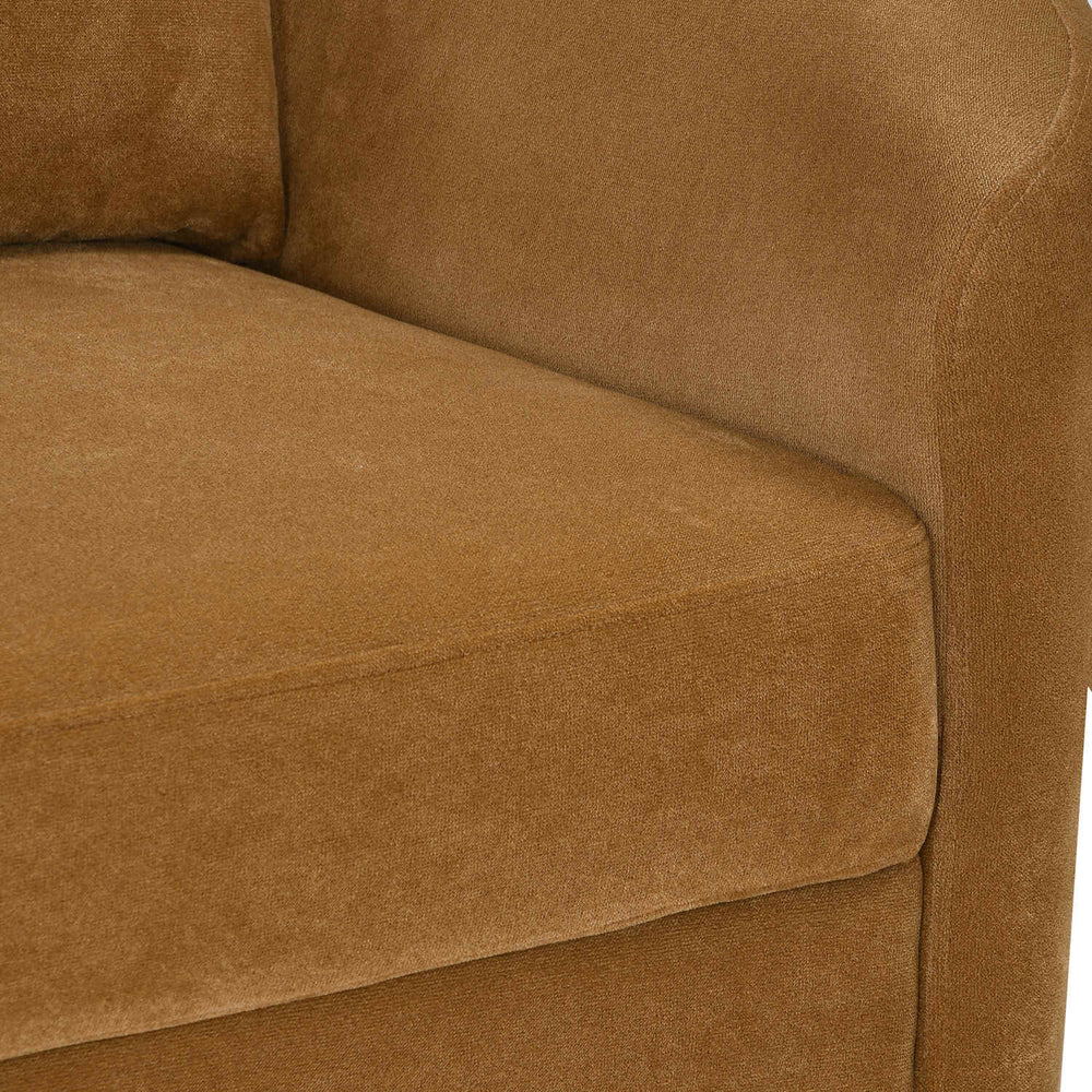Arch 3 Seater Fabric Sofa- Rust Brown