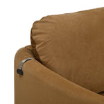 Arch 3 Seater Fabric Sofa- Rust Brown