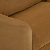 Arch 3 Seater Fabric Sofa- Rust Brown