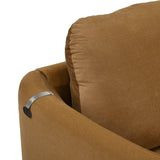 Arch 1 Seater Fabric Sofa- Rust Brown