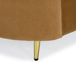 Arch 1 Seater Fabric Sofa- Rust Brown