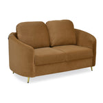 Arch 2 Seater Fabric Sofa- Rust Brown