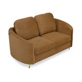 Arch 2 Seater Fabric Sofa- Rust Brown