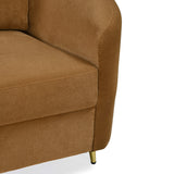 Arch 2 Seater Fabric Sofa- Rust Brown