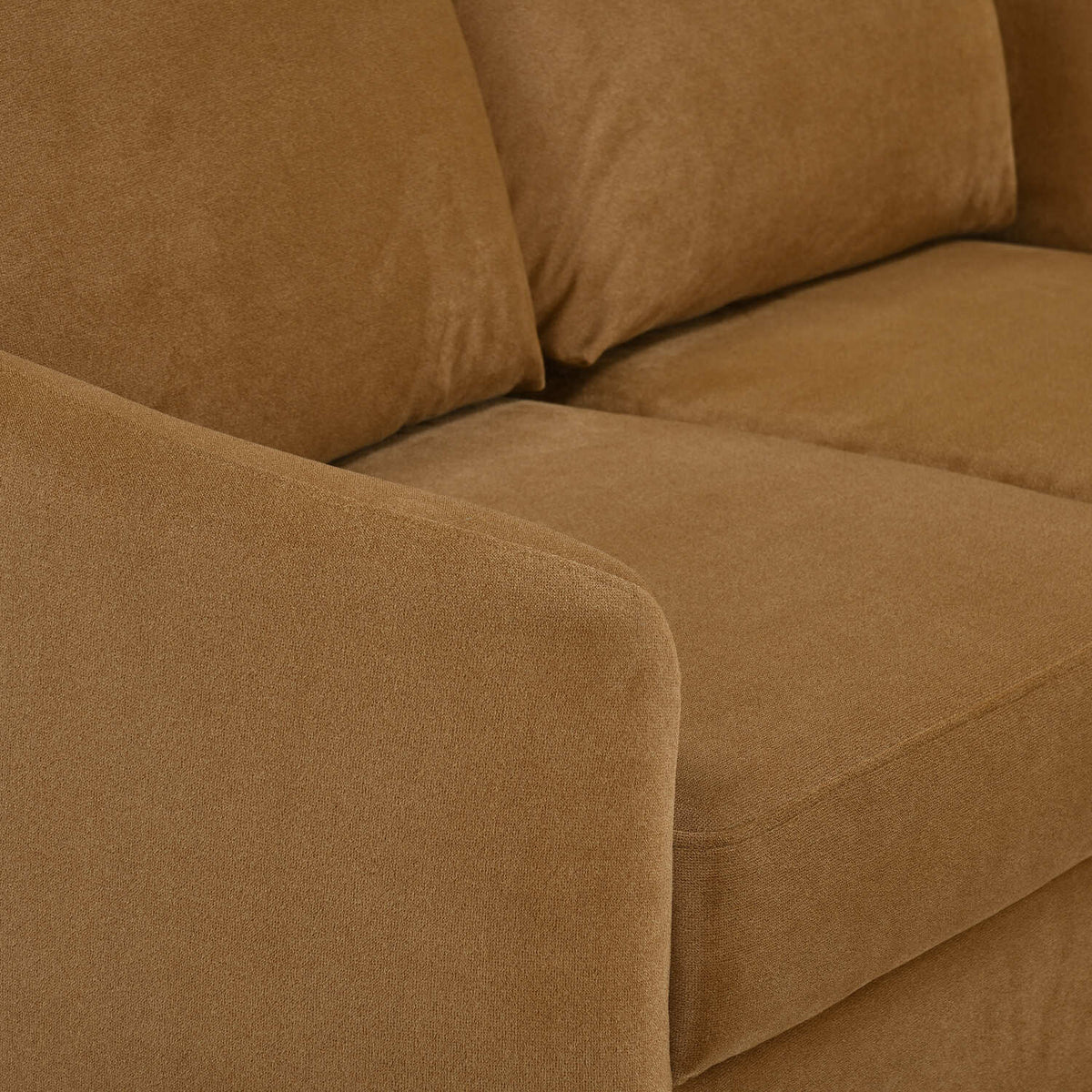 Arch 2 Seater Fabric Sofa- Rust Brown