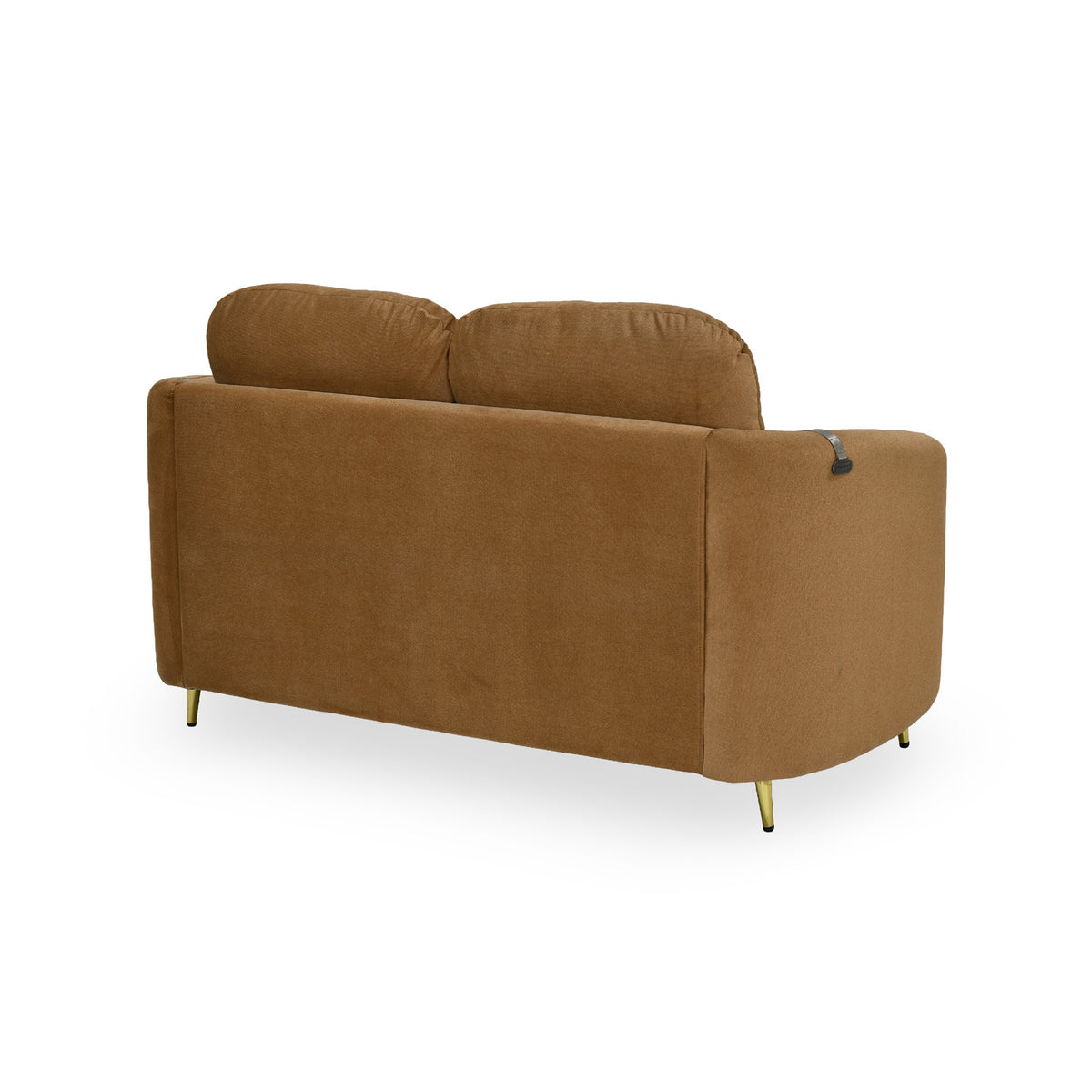 Arch 2 Seater Fabric Sofa- Rust Brown