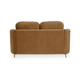 Arch 2 Seater Fabric Sofa- Rust Brown