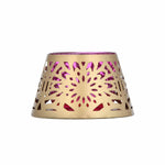 Golden Bloom Decorative Votive Tealight Candle Holder- Golden & Pink