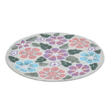 Petal Poetry Round Floral Placemat- Purple and Pink