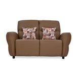 Norma 2 Seater Fixed Sofa- Camel Brown