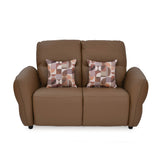 Norma 2 Seater Fixed Sofa- Camel Brown