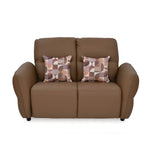 Norma 2 Seater Fixed Sofa- Camel Brown