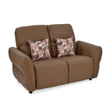 Norma 2 Seater Fixed Sofa- Camel Brown