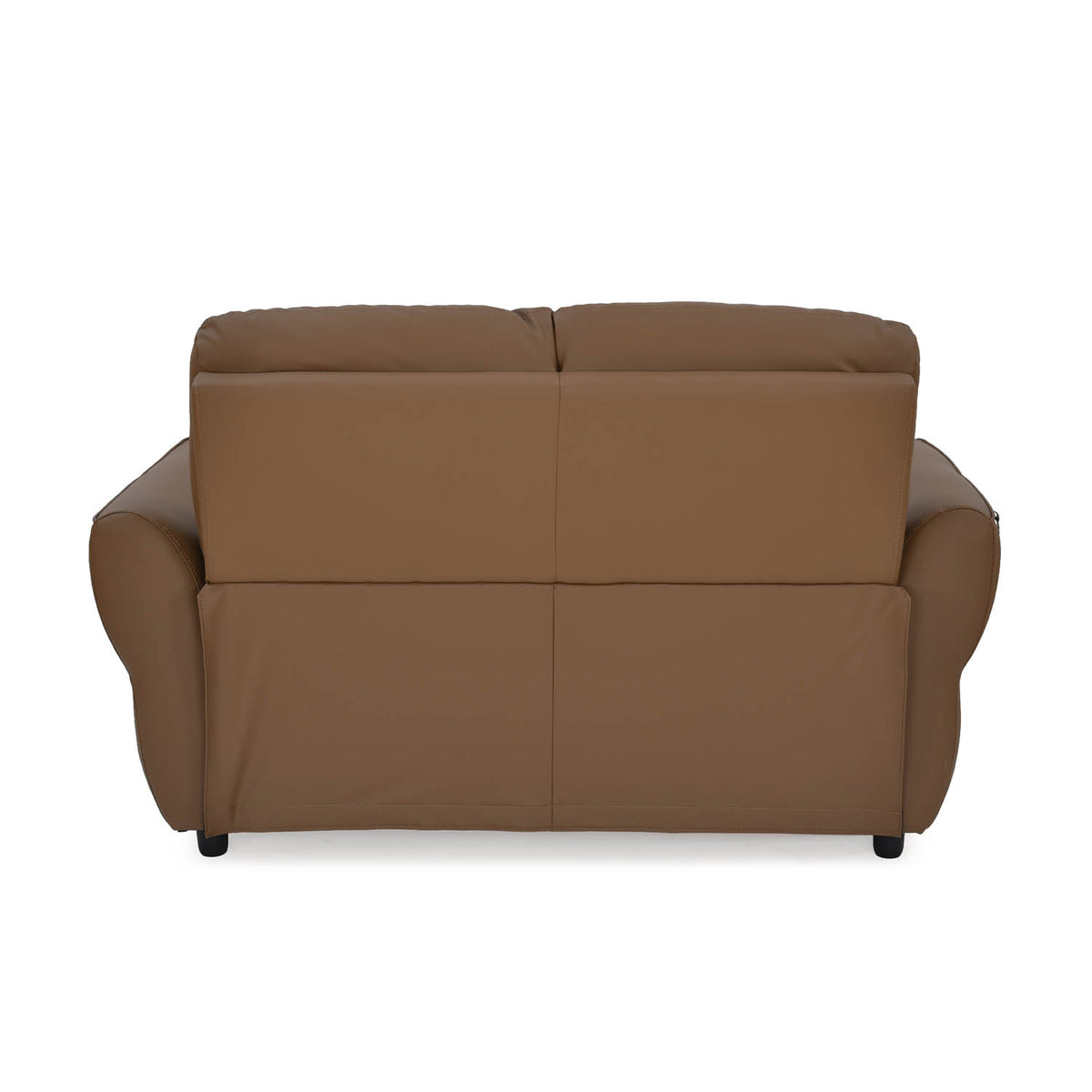 Norma 2 Seater Fixed Sofa- Camel Brown