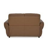Norma 2 Seater Fixed Sofa- Camel Brown