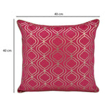 Madhuban Jharokha 16" x 16" Cushion Cover- Pink