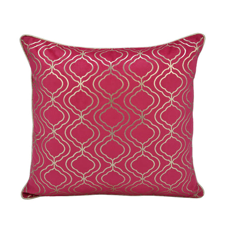 Madhuban Jharokha 16" x 16" Cushion Cover- Pink