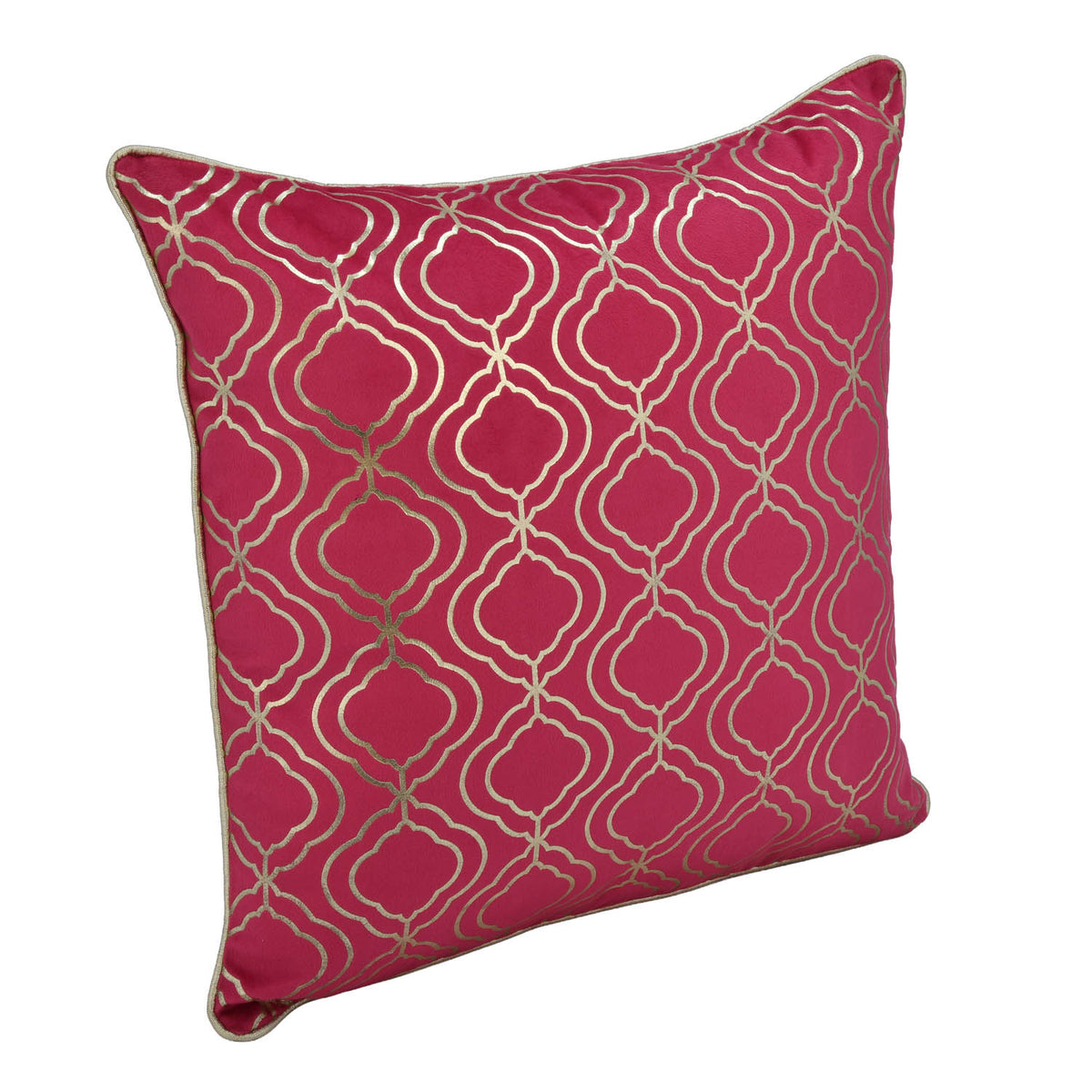 Madhuban Jharokha 16" x 16" Cushion Cover- Pink