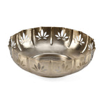 Golden Bloom Decorative Lotus Cutwork Urli- Gold
