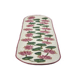 Madhuban Lotus Motif 6-Seater Table Runner- Pink