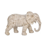 Urban Safari Elephant Mosaic Showpiece- Beige