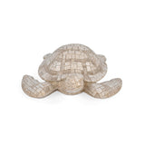 Urban Safari Turtle Mosaic Showpiece - Beige