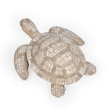 Urban Safari Turtle Mosaic Showpiece - Beige