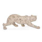 Urban Safari Lioness Mosaic Showpiece- Beige