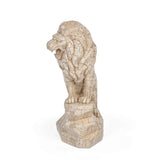 Urban Safari Lion Mosaic Showpiece- Beige