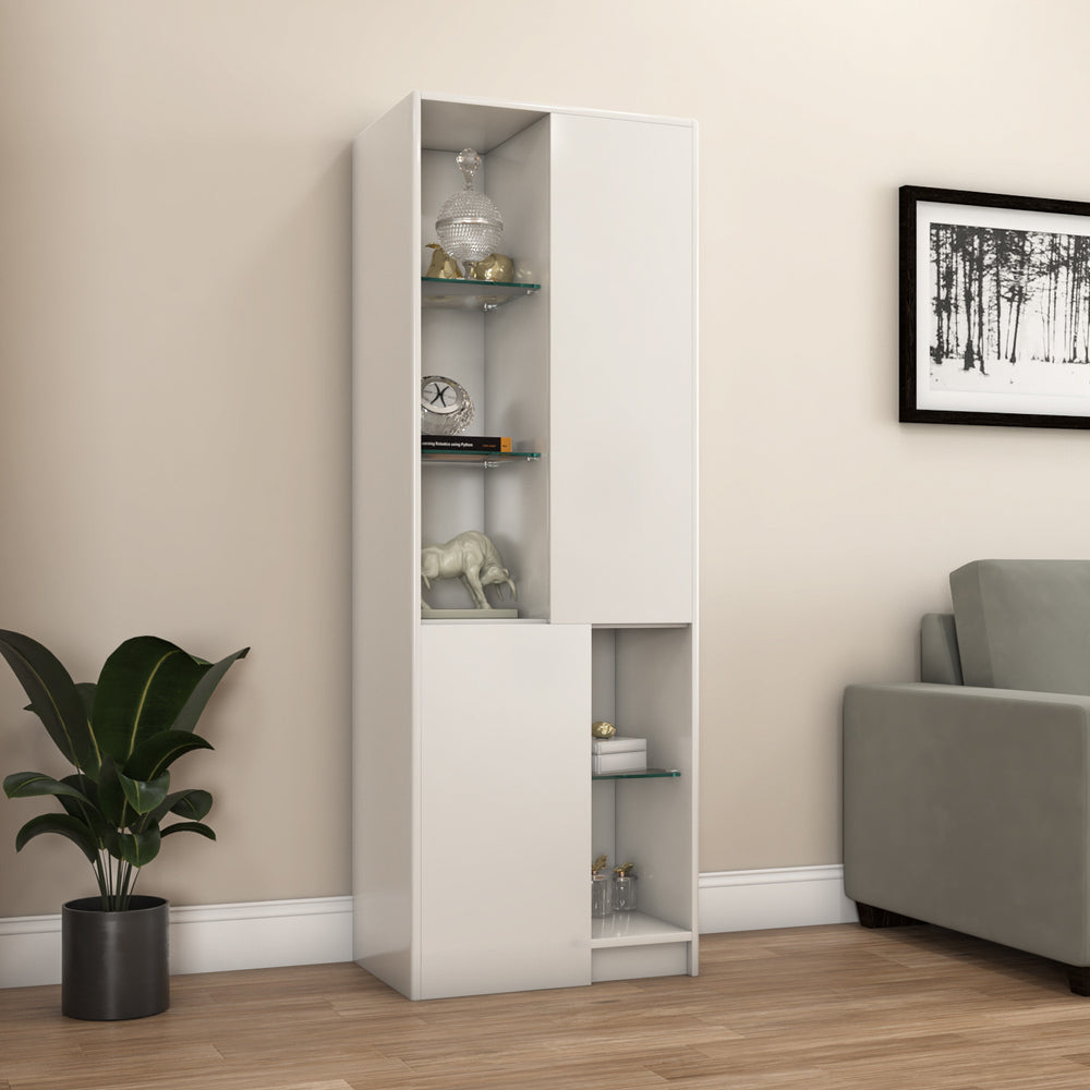 Nix Multipurpose Big Storage Cabinet (Ivory White)