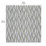 Leaf Design Polyester King Bedsheet with 2 Pillow Covers (Grey)
