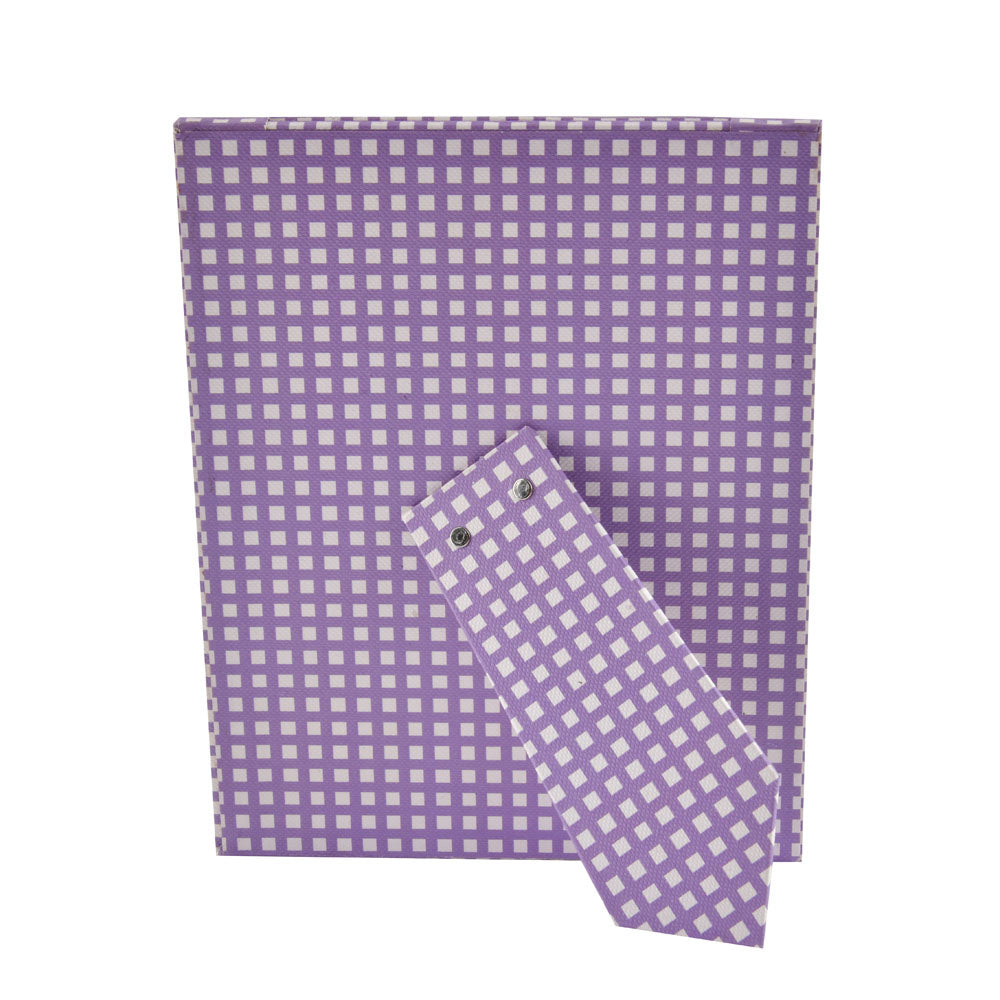 Checkered Table Photo Frame (Purple, 5 x 7 Inch)
