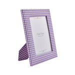 Checkered Table Photo Frame (Purple, 5 x 7 Inch)