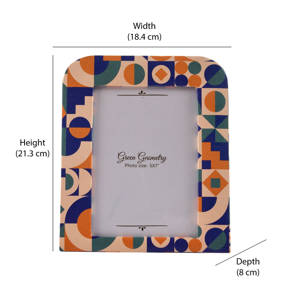 Geometric Arch Table Photo Frame (Multicolor, 5 x 7 Inch)