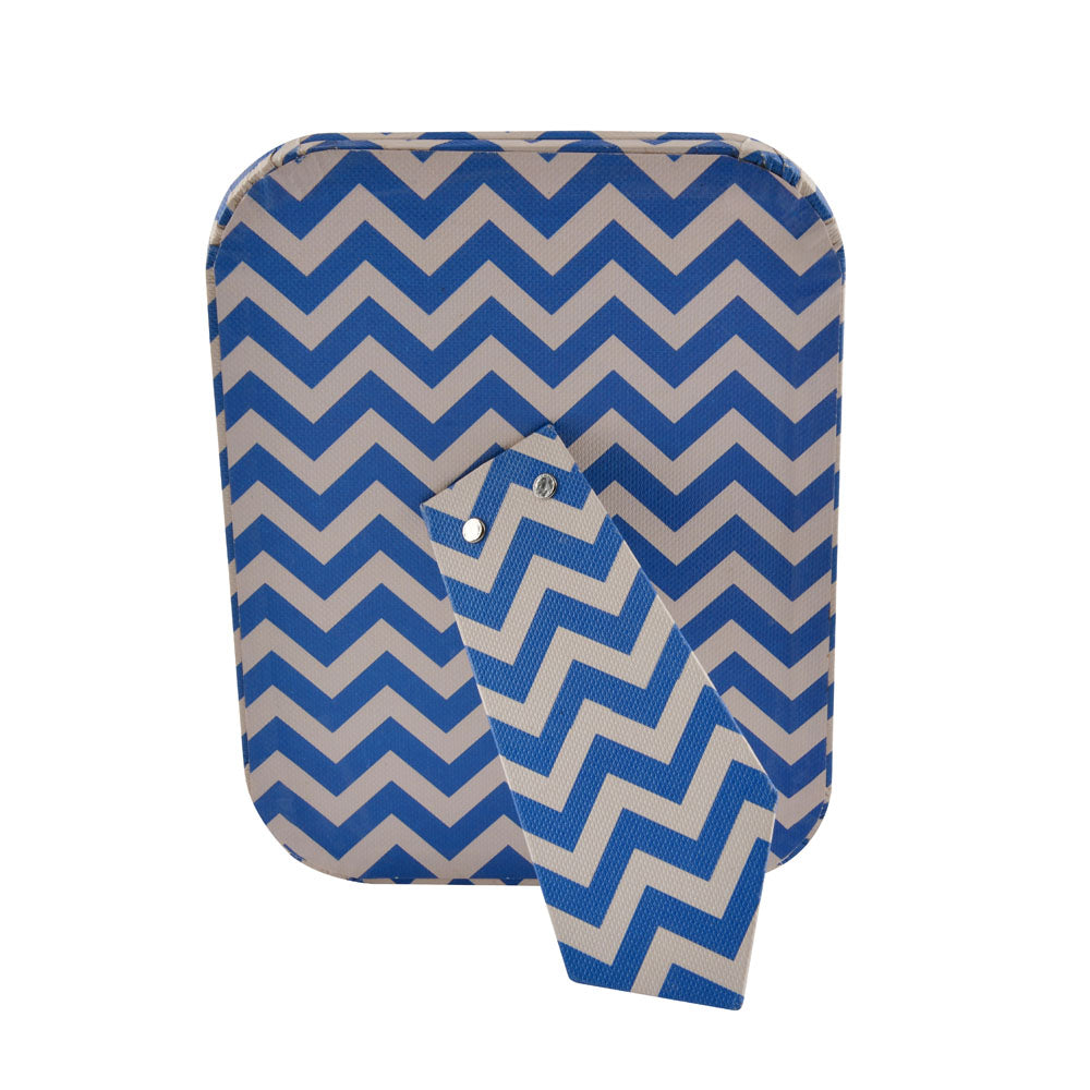 Chevron Design Table Photo Frame (Blue, 4 x 6 Inch)