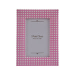 Checkered Table Photo Frame (Pink, 4 x 6 Inch)