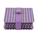 Checkered Design Coasters Set of 4 (Purple)