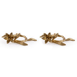 Decorative Metal Napkin Rings Set of 2 (Gold)