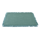 Tassel Edges Cotton Placemat Set of 4 (Green)