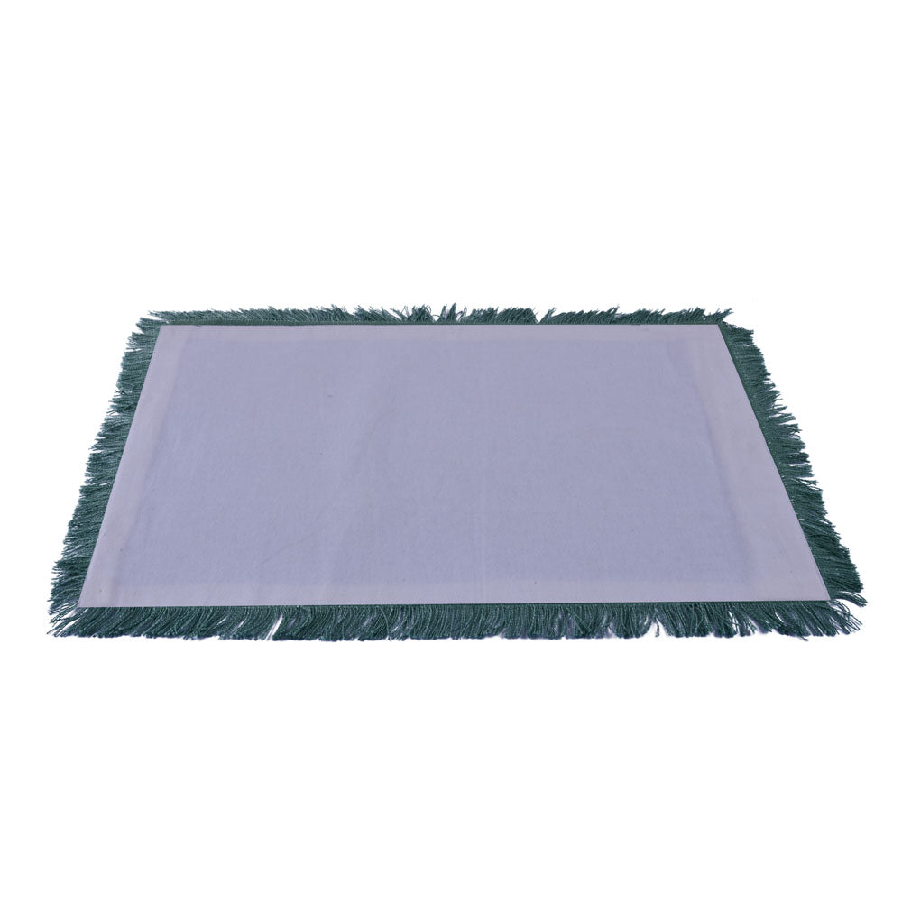Tassel Edges Cotton Placemat Set of 4 (Green)