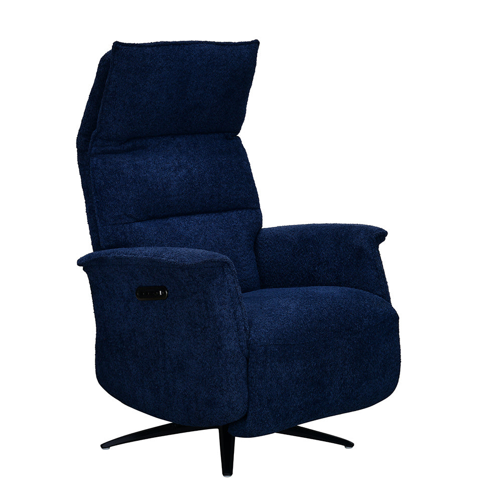 Hover 1 Seater Triple Motor Zero Gravity Electric Recliner- Blue