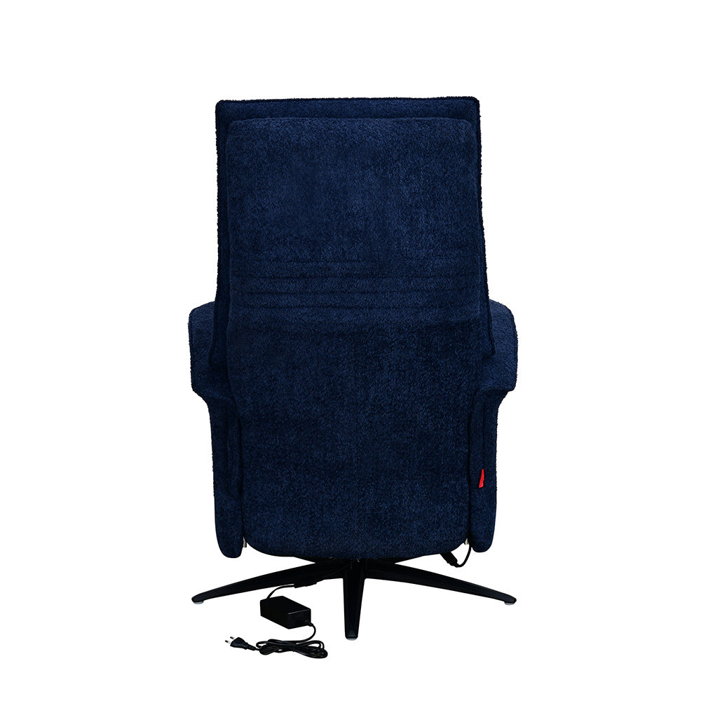 Hover 1 Seater Triple Motor Zero Gravity Electric Recliner- Blue