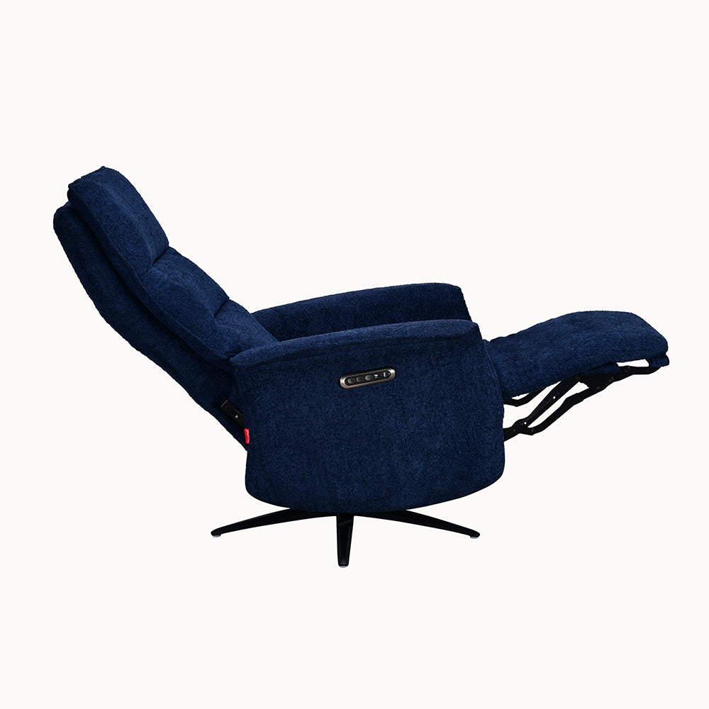 Hover 1 Seater Triple Motor Zero Gravity Electric Recliner- Blue