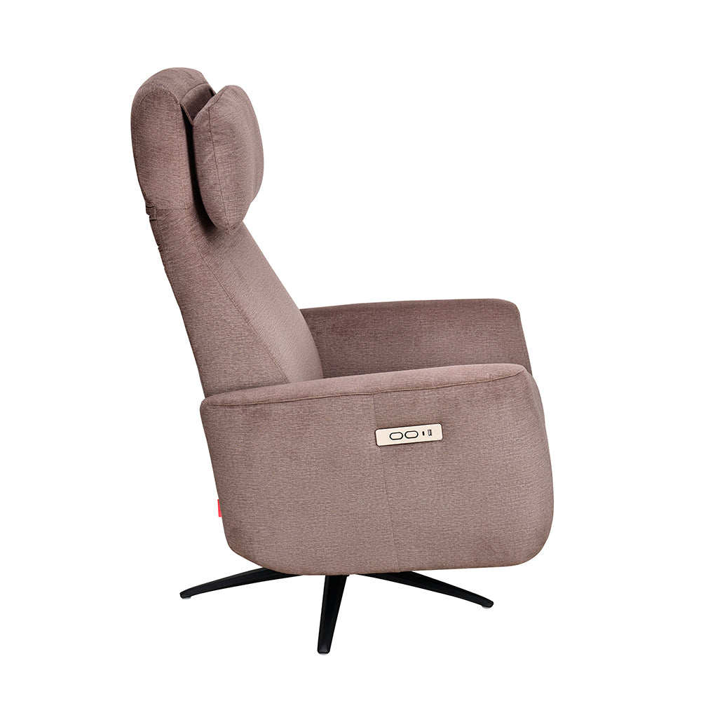 Archie 1 Seater Electric Recliner- Stone