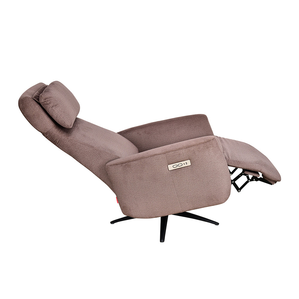 Archie 1 Seater Electric Recliner- Stone