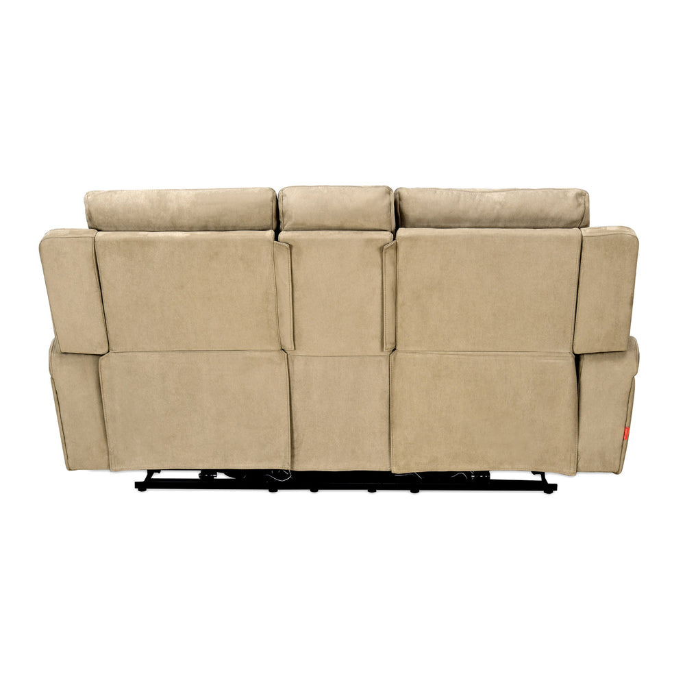 Clapton 2 Seater Double Motor Electric Recliner With Smart Center Console (Beige)