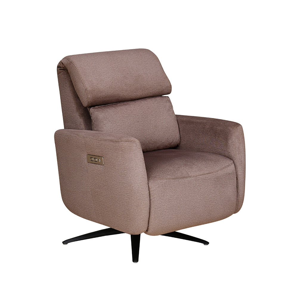 Archie 1 Seater Electric Recliner- Stone