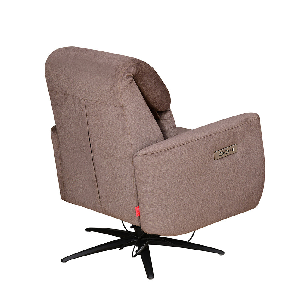Archie 1 Seater Electric Recliner- Stone