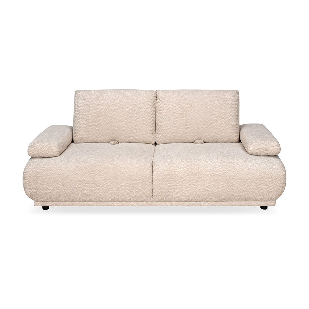 Fritzi 2 Seater Fabric Sofa- Beige